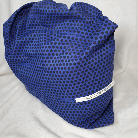 Rebecca MInkoff Gunmetal Silver Weave MAB Bombe MIni Satchel $495 MSRP NWT - Picture 9 of 9